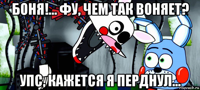 боня!... фу, чем так воняет? упс, кажется я перднул...
