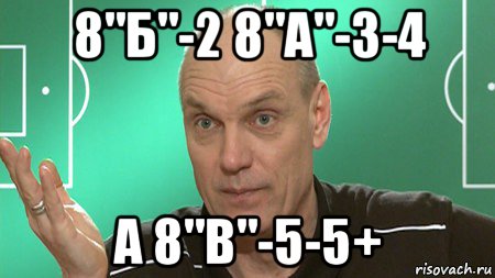 8"б"-2 8"а"-3-4 а 8"в"-5-5+, Мем бубнов