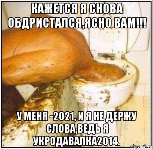 кажется я снова обдристался,ясно вам!!! у меня -2021, и я не держу слова,ведь я укродавалка2014., Мем Дайвер