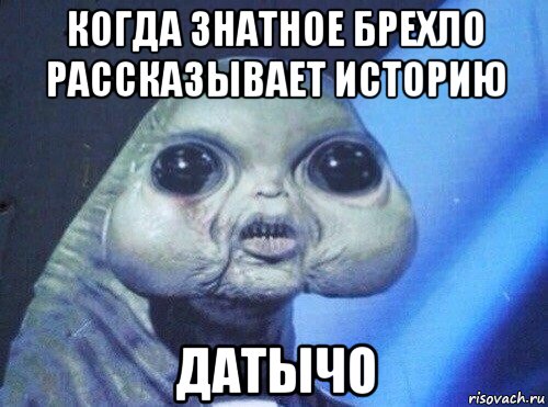 когда знатное брехло рассказывает историю датычо