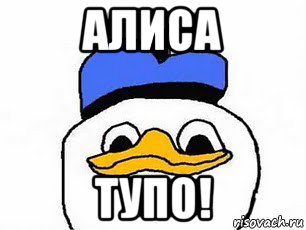 алиса тупо!, Мем Duck Angel