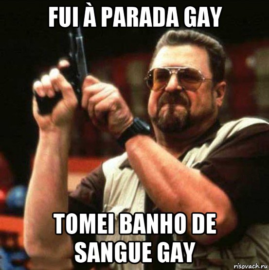 fui à parada gay tomei banho de sangue gay
