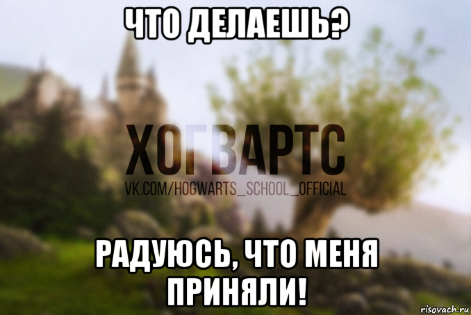 что делаешь? радуюсь, что меня приняли!