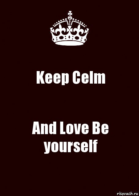 Keep Celm And Love Be yourself, Комикс keep calm