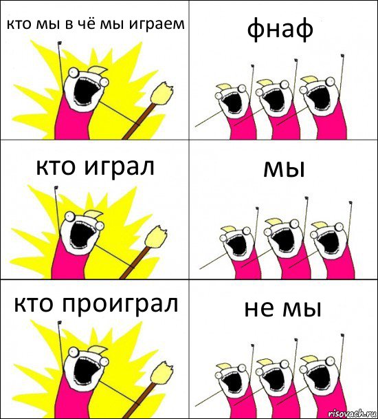 кто мы в чё мы играем фнаф кто играл мы кто проиграл не мы, Комикс кто мы