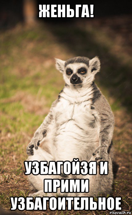 женьга! узбагойзя и прими узбагоительное