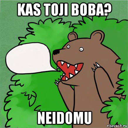 kas toji boba? neidomu