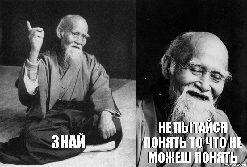 знай не пытайся понять ТО что не можеш понять, Комикс Мудрец-монах (2 зоны)