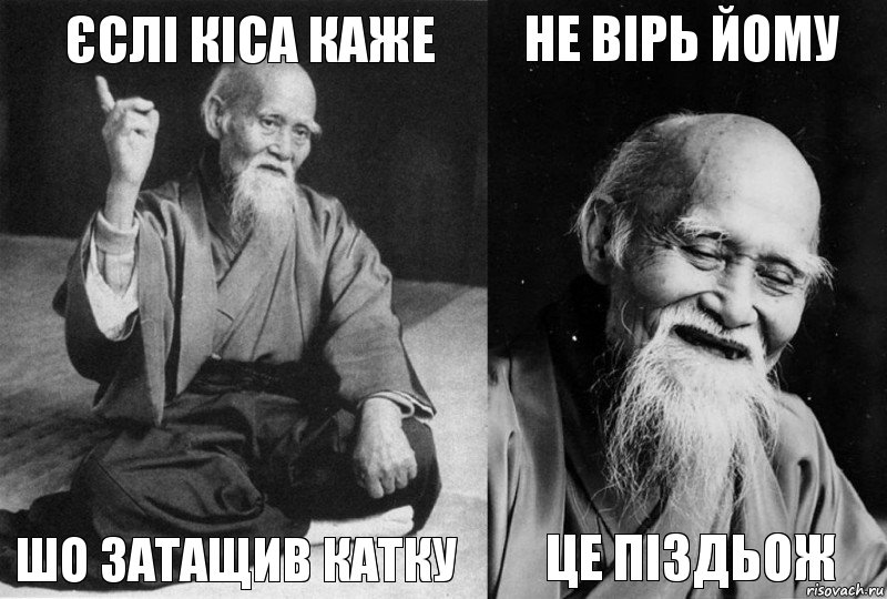 Єслі кіса каже шо затащив катку Не вірь йому це піздьож, Комикс Мудрец-монах (4 зоны)