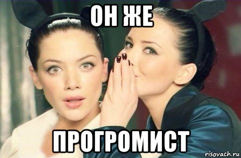 он же прогромист, Мем  Он