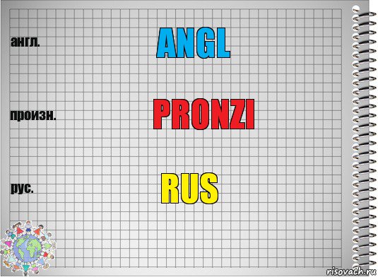 angl pronzi rus, Комикс  Перевод с английского