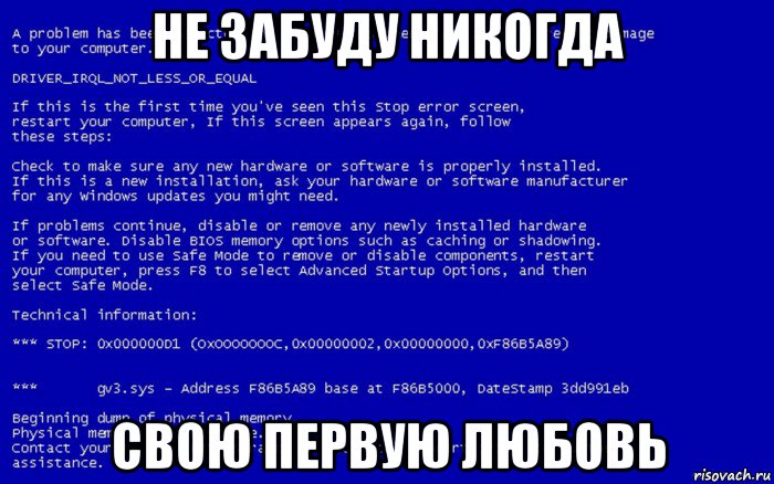 не забуду никогда свою первую любовь