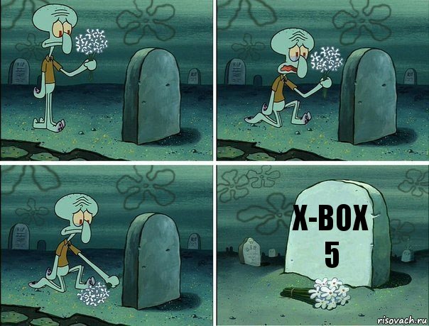 X-box 5, Комикс  Сквидвард хоронит