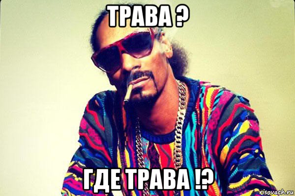 трава ? где трава !?