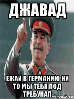 джавад ежай в германию ни то мы тебя под требунал