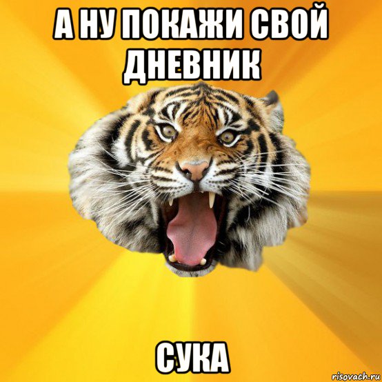 а ну покажи свой дневник сука