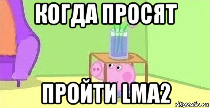 когда просят пройти lma2