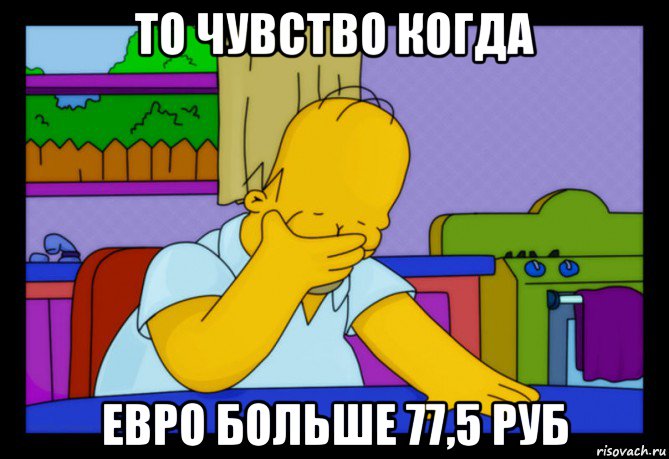 то чувство когда евро больше 77,5 руб
