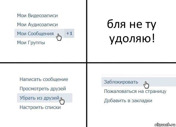 бля не ту удоляю!, Комикс  Удалить из друзей