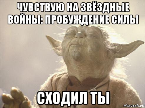 чувствую на звёздные войны: пробуждение силы сходил ты, Мем Йода