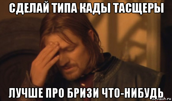 сделай типа кады тасщеры лучше про бризи что-нибудь, Мем Закрывает лицо