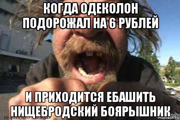 когда одеколон подорожал на 6 рублей и приходится ебашить нищебродский боярышник