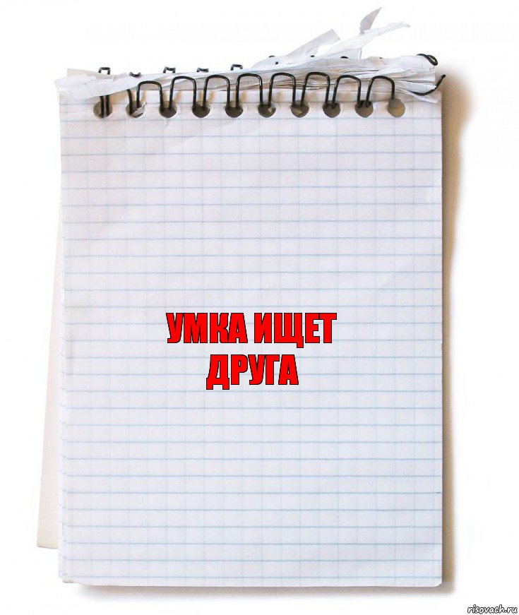 Умка ищет
Друга, Комикс   блокнот с пружинкой