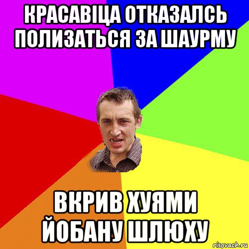 красавіца отказалсь полизаться за шаурму вкрив хуями йобану шлюху, Мем Чоткий паца