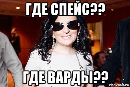 где спейс?? где варды??, Мем Диана Гурцкая