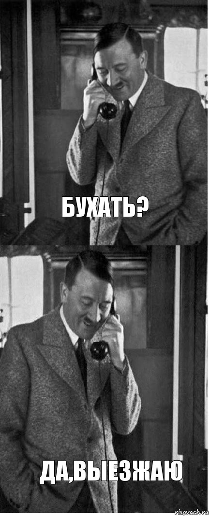 Бухать? Да,выезжаю, Комикс  гитлер