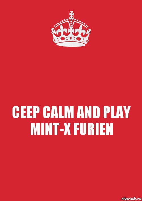 CEEP CALM AND PLAY MINT-X FURIEN