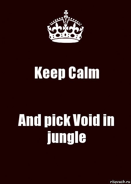 Keep Calm And pick Void in jungle, Комикс keep calm