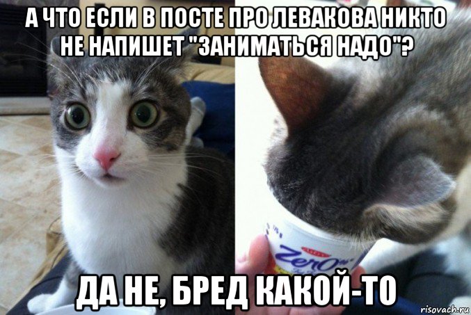 а что если в посте про левакова никто не напишет "заниматься надо"? да не, бред какой-то