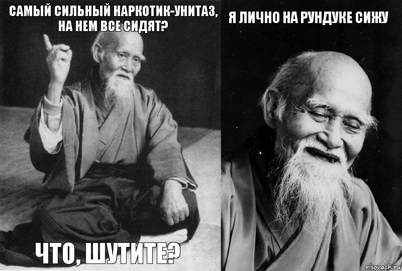 САМЫЙ СИЛЬНЫЙ НАРКОТИК-УНИТАЗ, НА НЕМ ВСЕ СИДЯТ? ЧТО, ШУТИТЕ? Я ЛИЧНО НА РУНДУКЕ СИЖУ , Комикс Мудрец-монах (4 зоны)