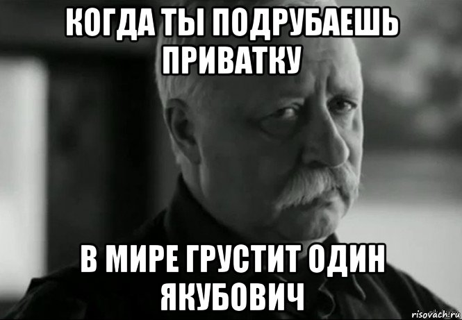 когда ты подрубаешь приватку в мире грустит один якубович, Мем Не расстраивай Леонида Аркадьевича