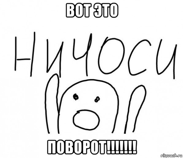 вот это поворот!!!!!!!, Мем  Ничоси