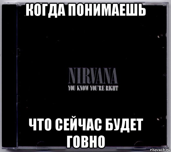 когда понимаешь что сейчас будет говно, Мем nirvana