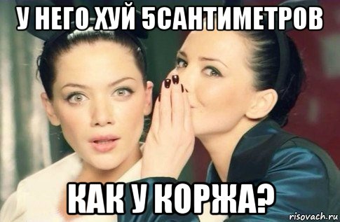 у него хуй 5сантиметров как у коржа?, Мем  Он