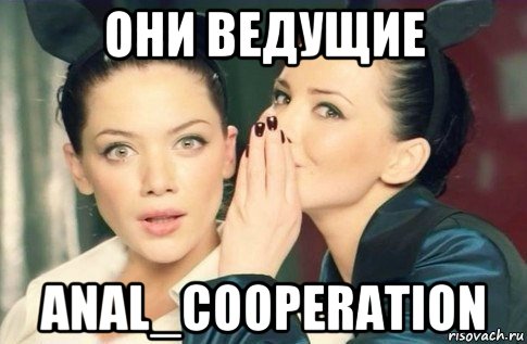 они ведущие anal_cooperation, Мем  Он