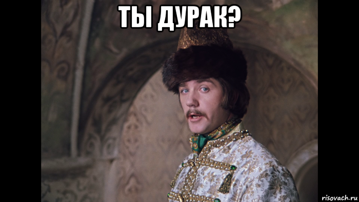 ты дурак? 