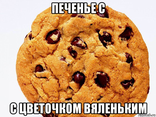печенье с с цветочком вяленьким
