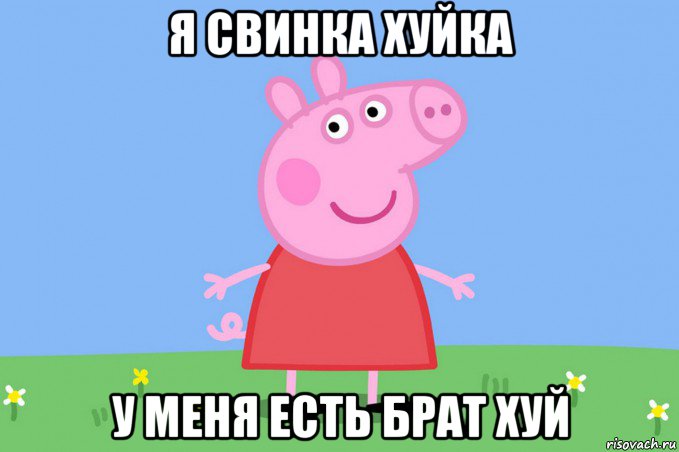 я свинка хуйка у меня есть брат хуй