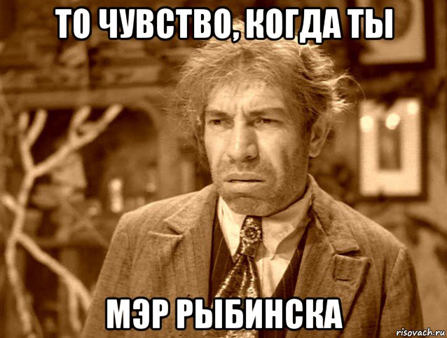 то чувство, когда ты мэр рыбинска, Мем РЫБИНСК