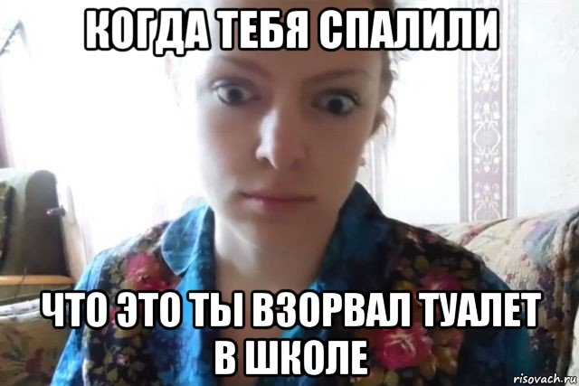 когда тебя спалили что это ты взорвал туалет в школе, Мем    Скайп файлообменник