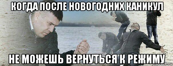 когда после новогодних каникул не можешь вернуться к режиму