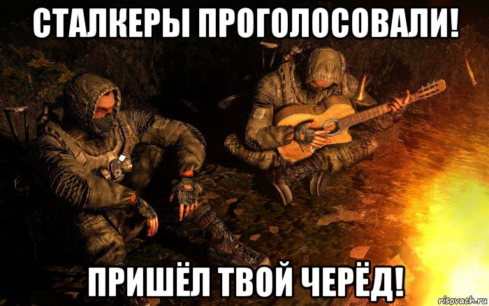 сталкеры проголосовали! пришёл твой черёд!, Мем STALKER