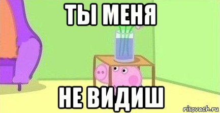 ты меня не видиш