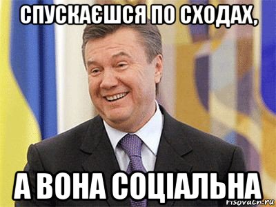 спускаєшся по сходах, а вона соціальна, Мем Янукович