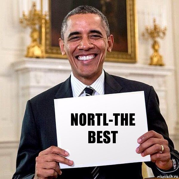 NORTL-the best, Комикс Обама с табличкой