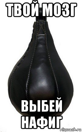 твой мозг выбей нафиг, Мем Боксерская груша